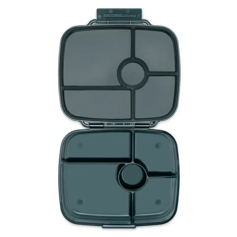 Yumbox Go Leakproof Bento Deep Lunch Box Charcoal Gray 5 Compt.