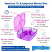 Yumbox Go Leakproof Bento Deep Lunch Box Kyoto Purple 5 Compt.