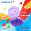 Yumbox Go Leakproof Bento Deep Lunch Box Kyoto Purple 5 Compt.