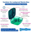 Yumbox Go Leakproof Bento Deep Lunch Box Lima Green 5 Compt.