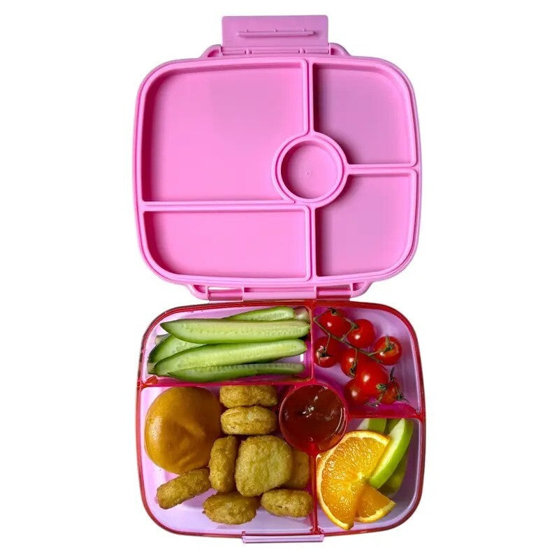 Yumbox Go Leakproof Bento Deep Lunch Box Sydney Pink 5 Compt.