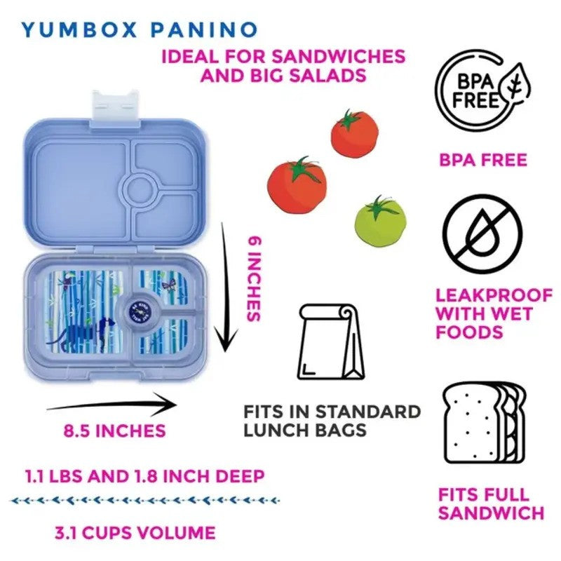 Yumbox Panino Hazy Blue Panther 4Compartments