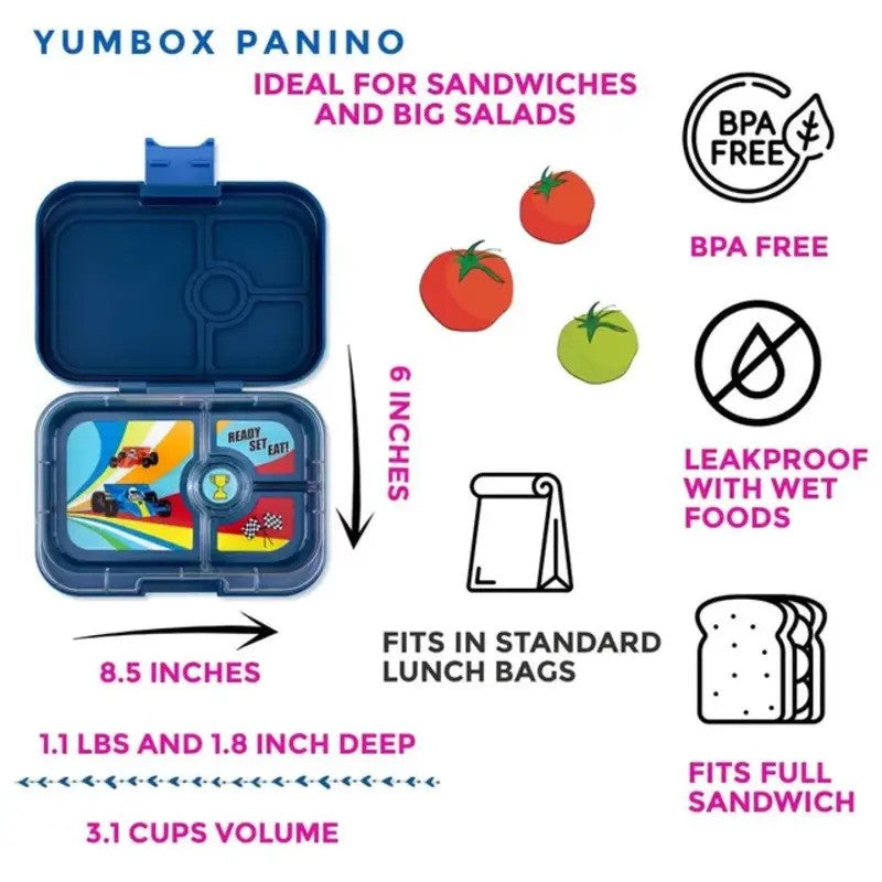 Yumbox Panino Monte Carlo Blue 4Compartments