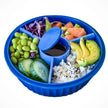 Yumbox Poke Bowl 9OZ w/ Removable 3 Part Divider Hawaii Blue