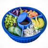 Yumbox Poke Bowl 9OZ w/ Removable 3 Part Divider Hawaii Blue