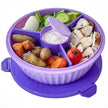 Yumbox Poke Bowl 9OZ w/ Removable 3 Part Divider Maui Purple