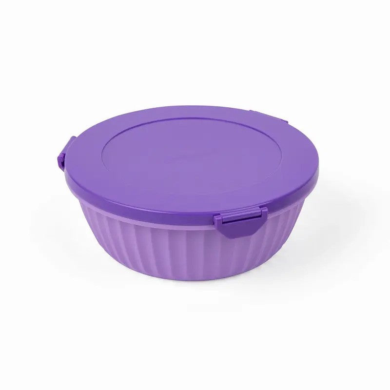 Yumbox Poke Bowl 9OZ w/ Removable 3 Part Divider Maui Purple