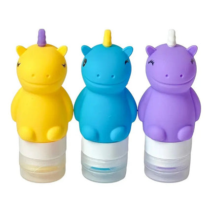 Yumbox Silicone Condiment Squeeze Bottles Set of 3 Unicorn