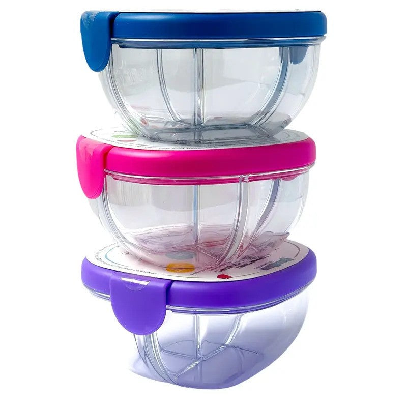 Yumbox Snack Bowl 3 Compartments Navy Blue