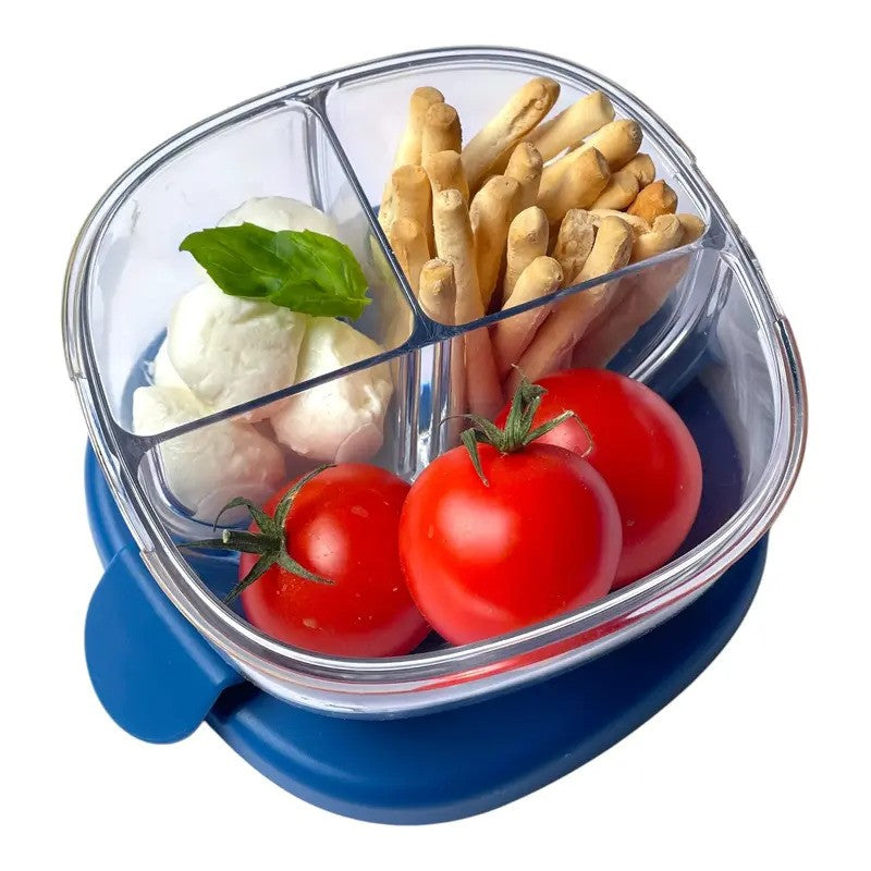 Yumbox Snack Bowl 3 Compartments Navy Blue