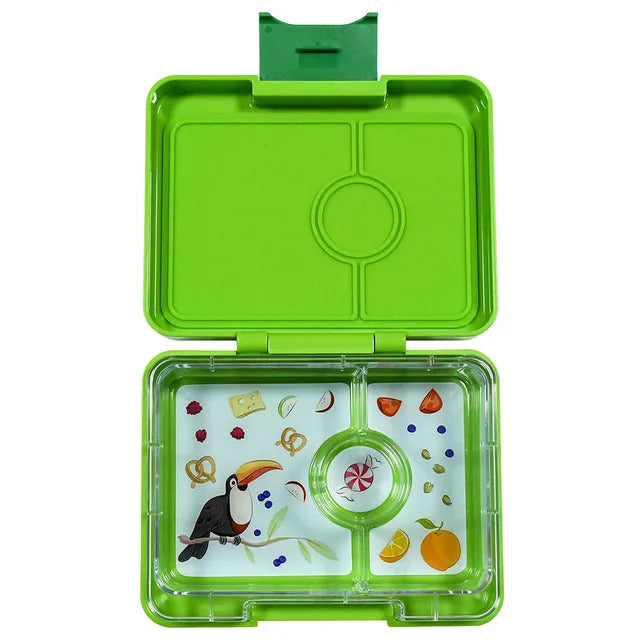 Yumbox Snack Box Lime Green (3comp)