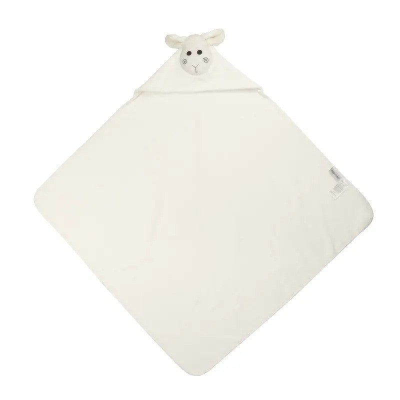 Zoocchini Baby Plush Terry Hooded Towel Lucky The Lamb (0m-Plus)
