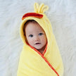 Zoocchini Baby Plush Terry Hooded Towel Puddles The Duck (0m-Plus)