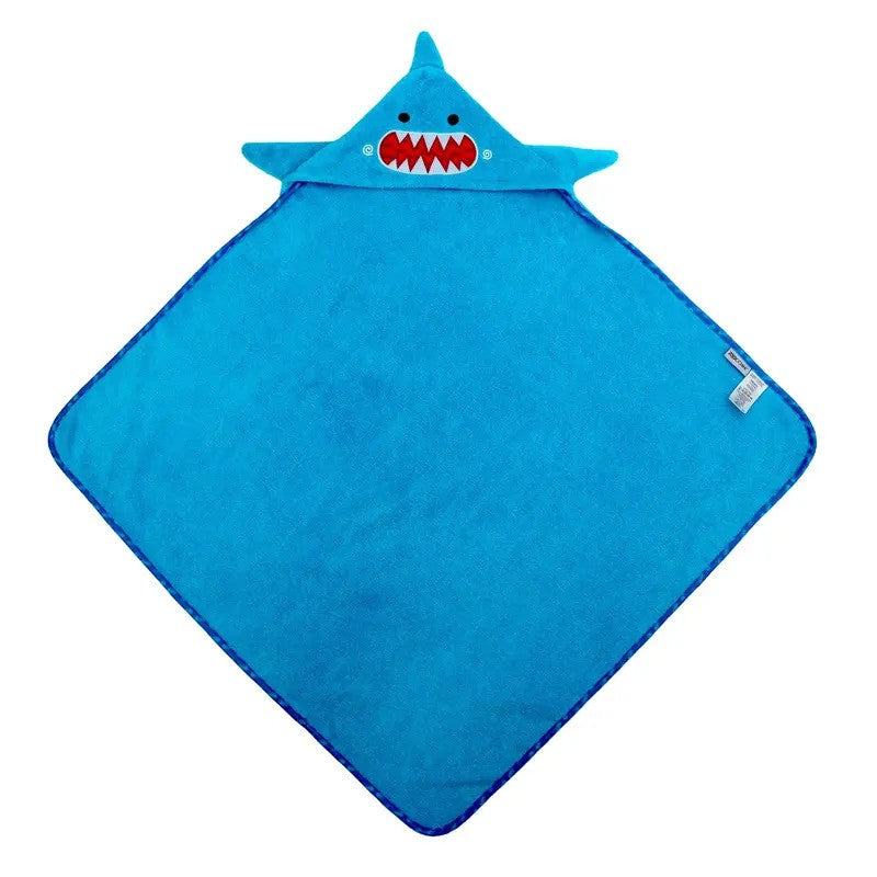 Zoocchini Baby Plush Terry Hooded Towel Sherman The Shark