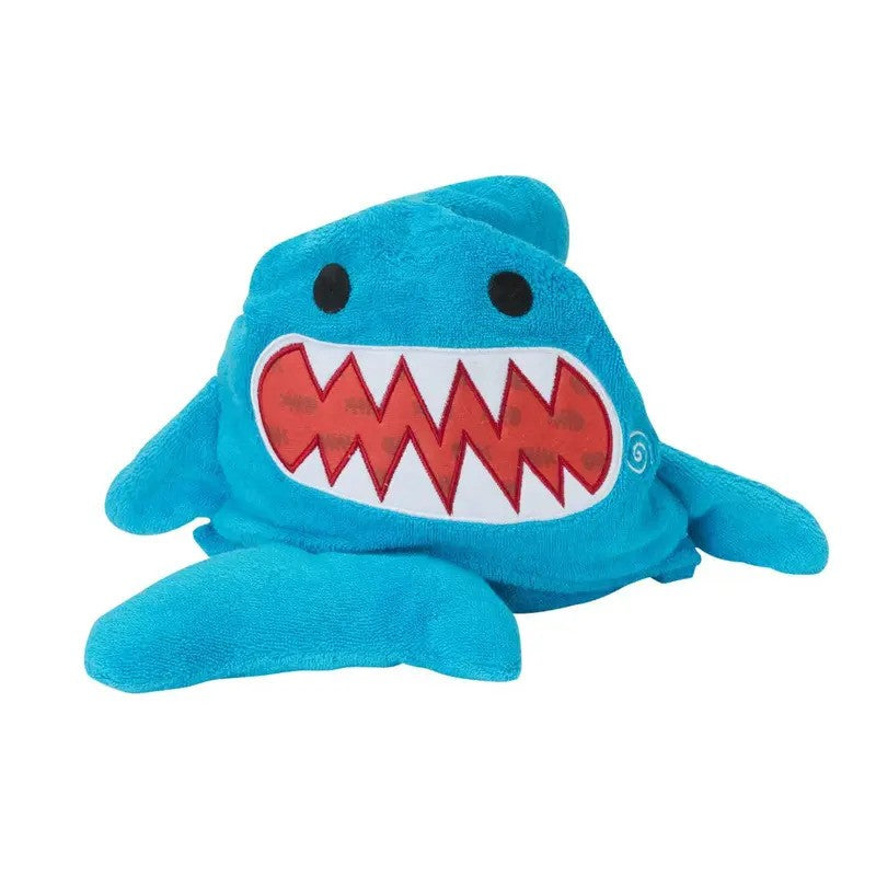 Zoocchini Kids Plush Terry Hooded Towel Sherman The Shark (2yrs-Plus)