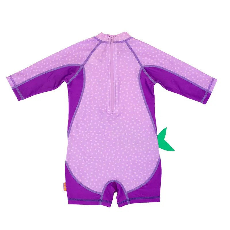 Zoocchini Rash Guard 1PC LS Swimsuit Mermaid
