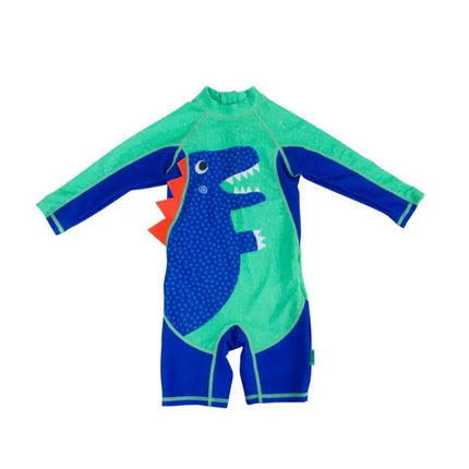 Zoocchini Rash Guard 1PC LS Swimsuit Dinosaur