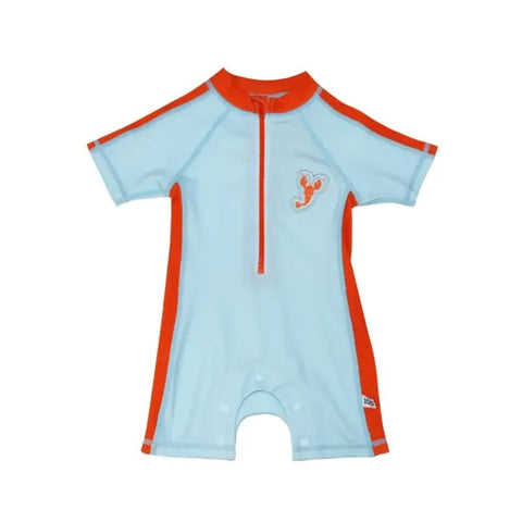 Zoocchini Rash Guard 1PC SS Swimsuit Logan The Lobster