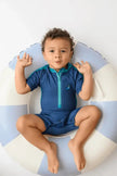 Zoocchini Rash Guard 1PC SS Swimsuit Wally The Walrus