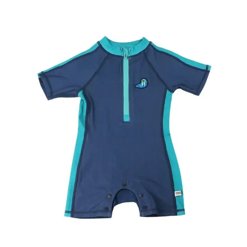Zoocchini Rash Guard 1PC SS Swimsuit Wally The Walrus