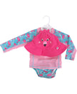 Zoocchini Rash Guard Top Baby Swim Set Franny The Flamingo