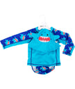 Zoocchini Rash Guard Top Baby Swim Set Sherman The Shark