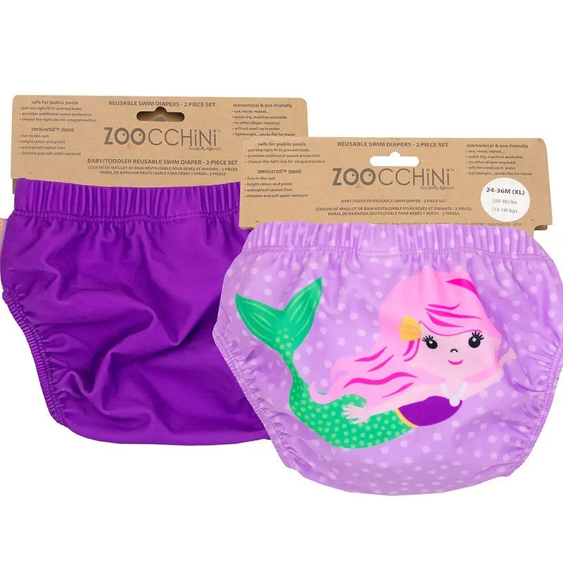 Zoocchini Reuseable Swim Diaper Set Mermaid