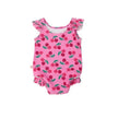 Zoocchini Ruffled 1PC Swimsuit Easy Snap Crot Cherry