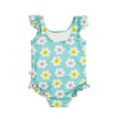 Zoocchini Ruffled 1PC Swimsuit Easy Snap Crot Daisy