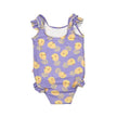 Zoocchini Ruffled 1PC Swimsuit Easy Snap Crot Pineapple