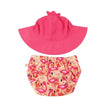 Zoocchini Swim Diaper & Sun Hat Set Franny The Flamingo