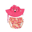 Zoocchini Swim Diaper & Sun Hat Set Franny The Flamingo