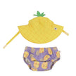 Zoocchini Swim Diaper & Sun Hat Set Pineapple Punch