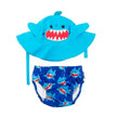 Zoocchini Swim Diaper & Sun Hat Set Sherman The Shark