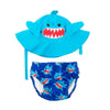 Zoocchini Swim Diaper & Sun Hat Set Sherman The Shark