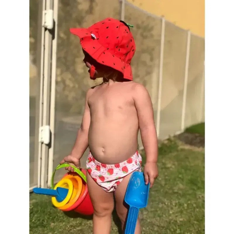 Zoocchini Swim Diaper & Sun Hat Set Strawberry Delight