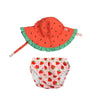 Zoocchini Swim Diaper & Sun Hat Set Strawberry Delight
