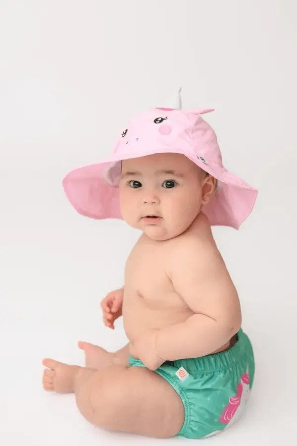 Zoocchini Swim Diaper & Sun Hat Set Unity The Unicorn