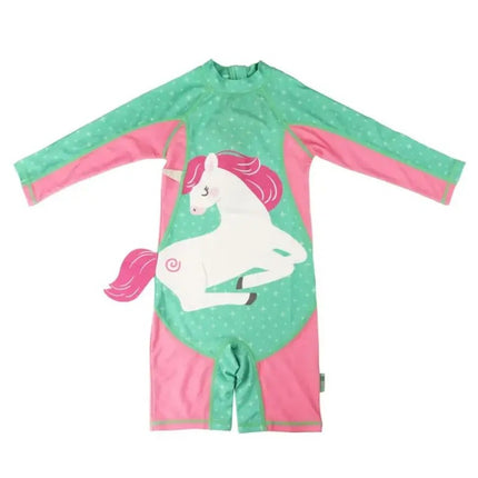Zoocchini Rash Guard 1PC LS Swimsuit Unity The Unicorn