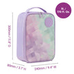 b.box Flexi Insulated Lunch Bag Lilac Garden