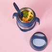 b.box Insulated Food Jar (11.3fl.oz) & Spork Midnight Blue
