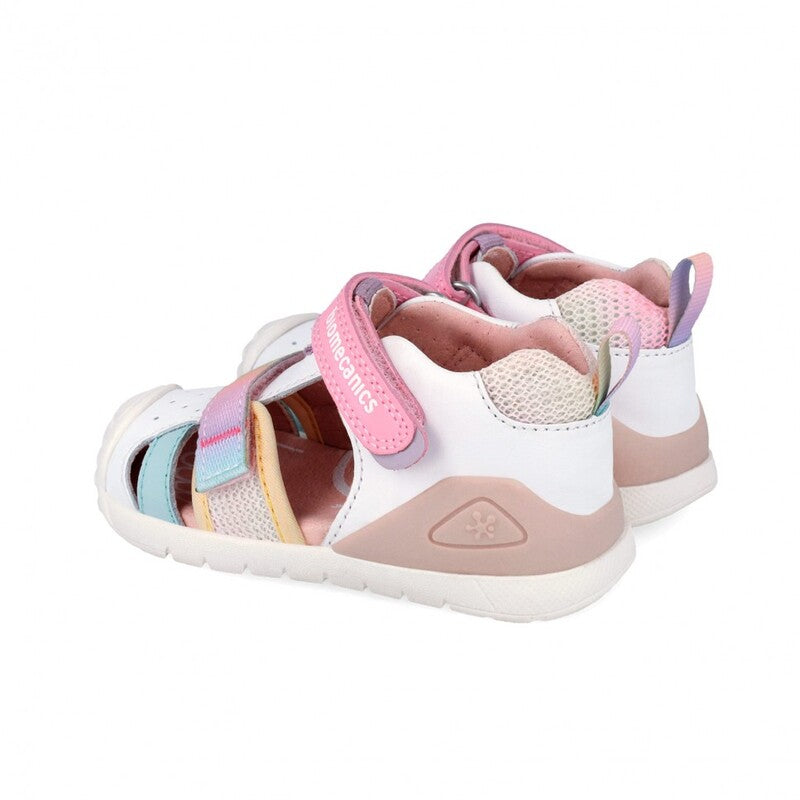 Biomecanics BLANCO Y MULTI (Napa) Girls First Steps Biogateo Sandals