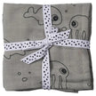 Done By Deer (2pack 70x70cm) Organic Cotton Burp Cloth Sea Friends Grey