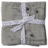 Done By Deer (2pack 70x70cm) Organic Cotton Burp Cloth Sea Friends Grey