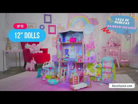 Kidkraft Rainbow Dreamers Unicorn Mermaid Dollhouse