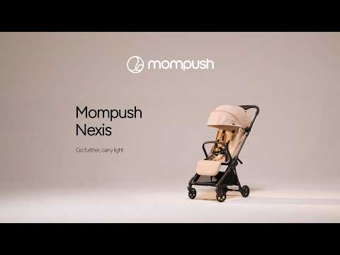 Mompush Nexis Carbon Fiber Frame Ultra-Lightweight Stroller Grey (0M-Up to 22.7Kg)