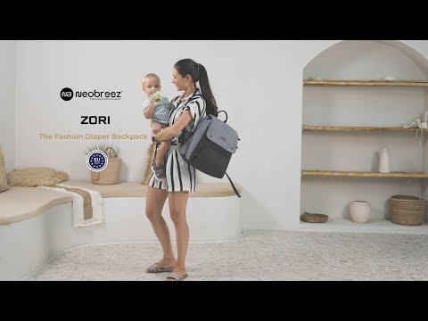 Neobreez Zori Multifunctional Diaper Backpack Black