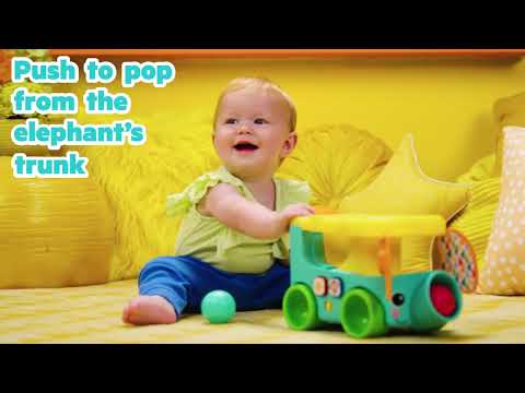 Bright Starts Pop & Roll Safari Bus Ball Play Toy (6m-Plus)