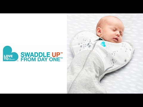 Love To Dream Swaddle Up Organic 1.0 Tog Dusty Blue