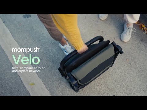 Mompush Velo Ultra-Compact Stroller Khaki (0M-Up to 22kg)